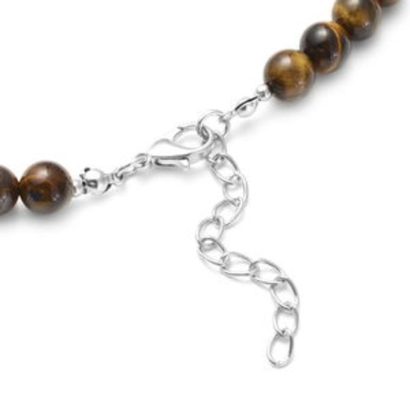 South African Tiger's Eye Matching Jewelry Set, Necklace/Bracelet/Ring NWT - Picture 12 of 16